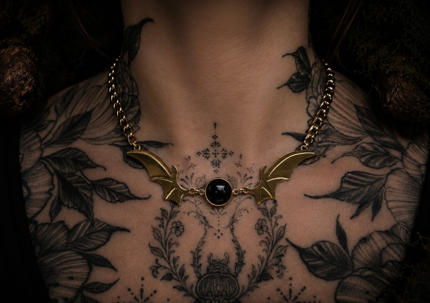 Choker-Kette Fledermaus