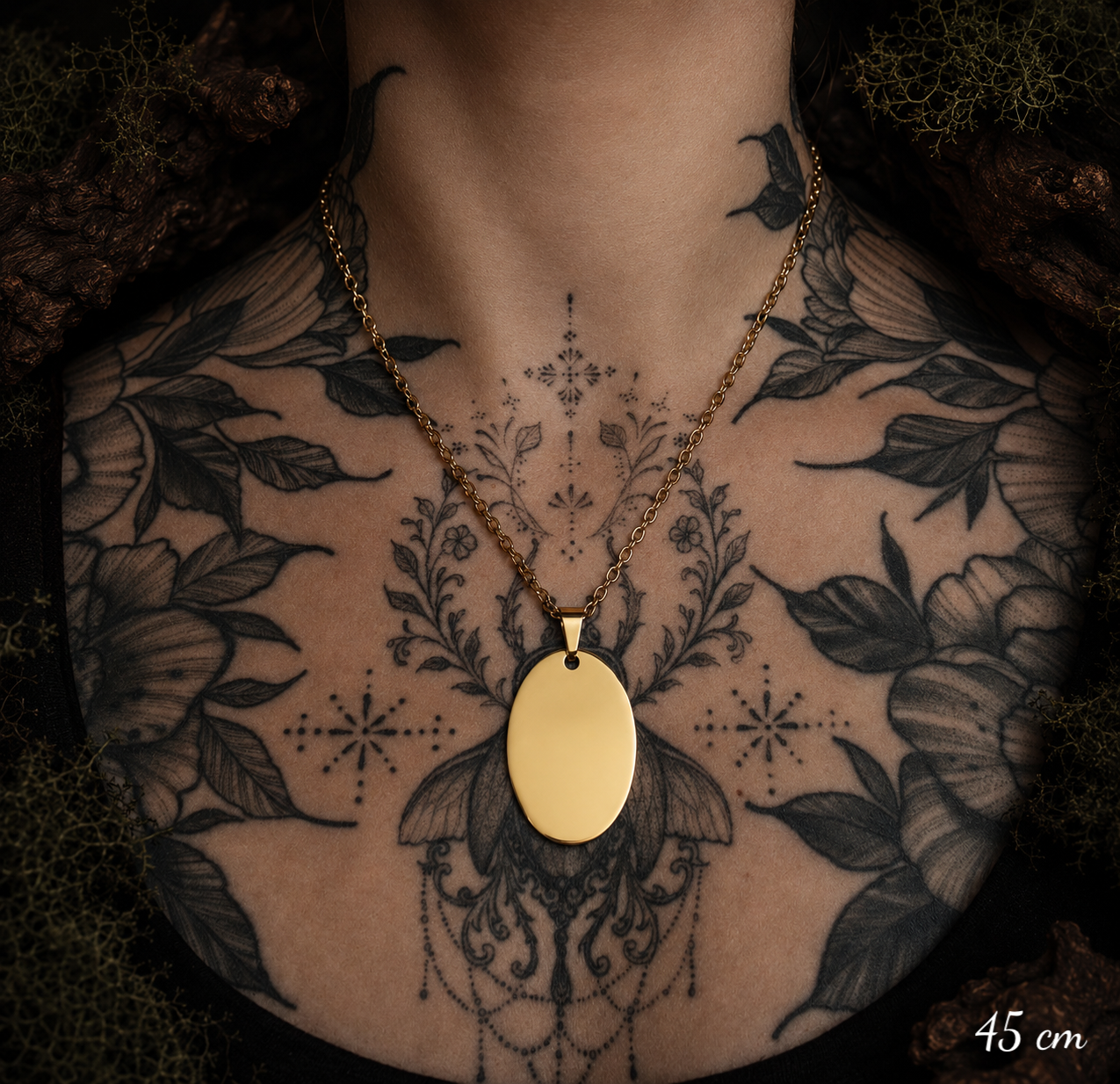 Kette mit persönlicher Gravur - Oval XL