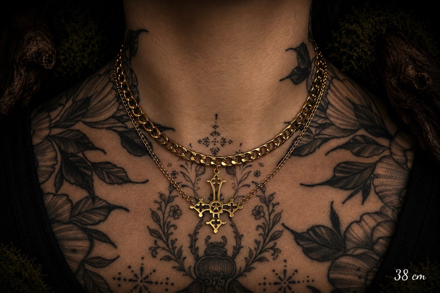Choker-Kette Kreuz