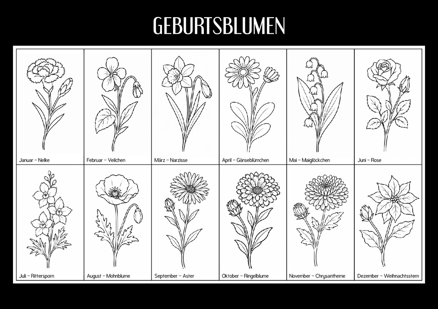 Gravur mit Geburtsblumen - Zusatzartikel