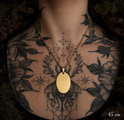 Kette mit persönlicher Gravur - Oval XL