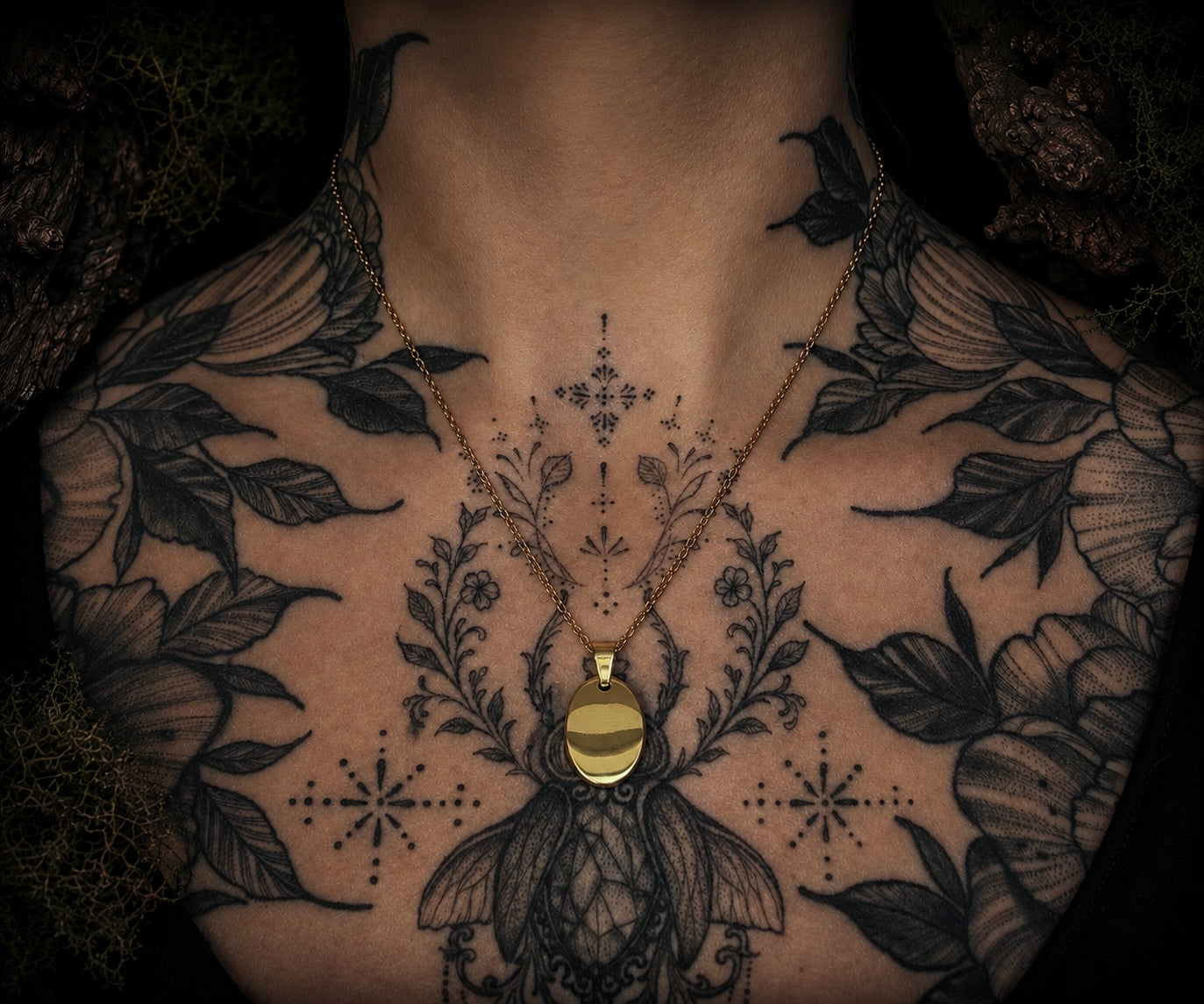 Kette mit persönlicher Gravur - Oval klein