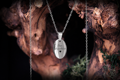 Kette mit persönlicher Gravur - Oval klein