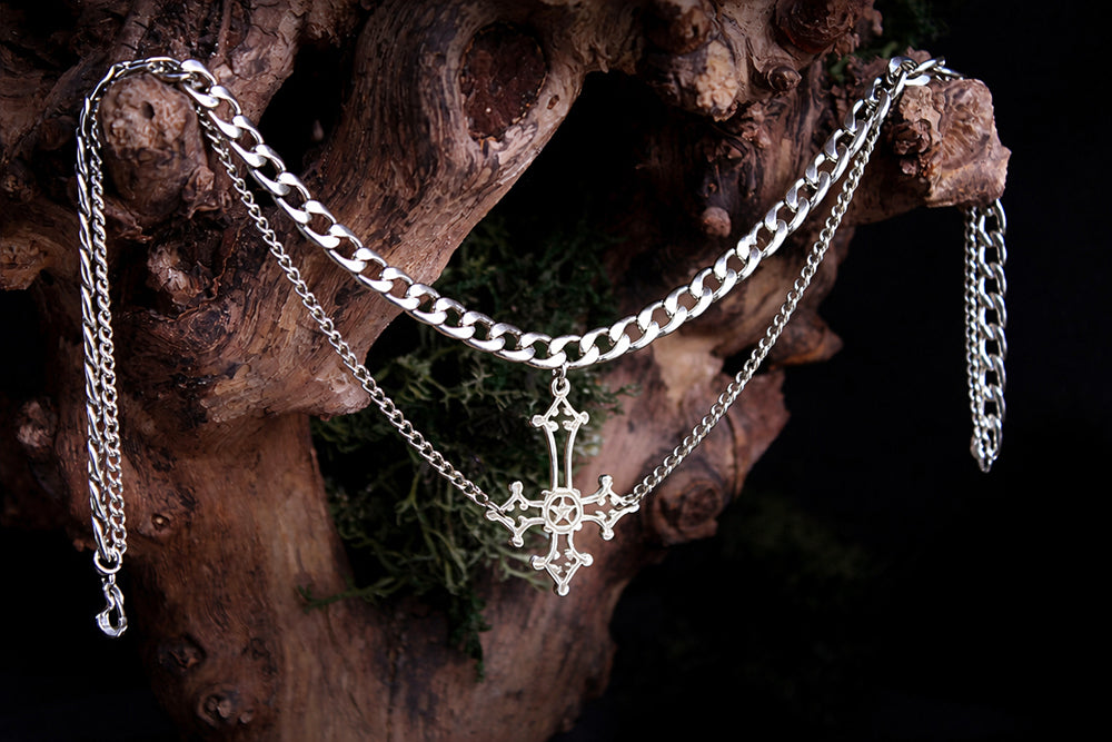 Choker-Kette Kreuz